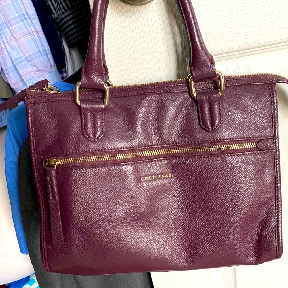 Cole Haan Purple Leather Handbag